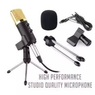 BM-100FX USB Powered Condenser Studio Recording Microphone With Noise Cancel And Echo Effect